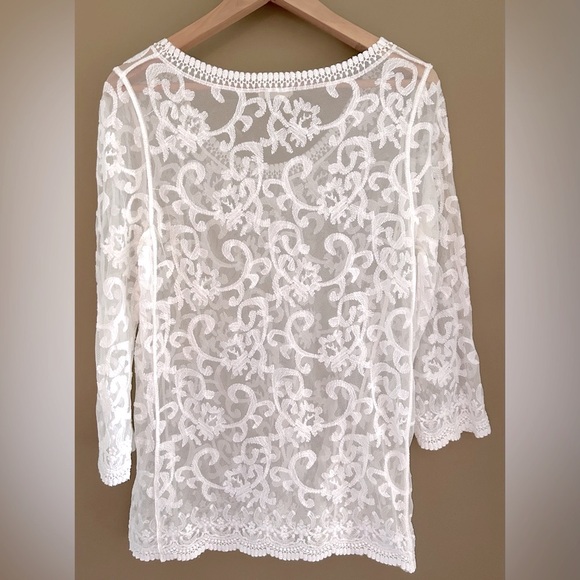 CAPRI Lace Top- Sz S - Picture 4 of 10